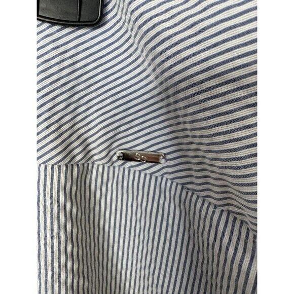 S.C. & Co Women's Blue Skorts size x-Large skirt shorts striped pull on rayon - Picture 6 of 10